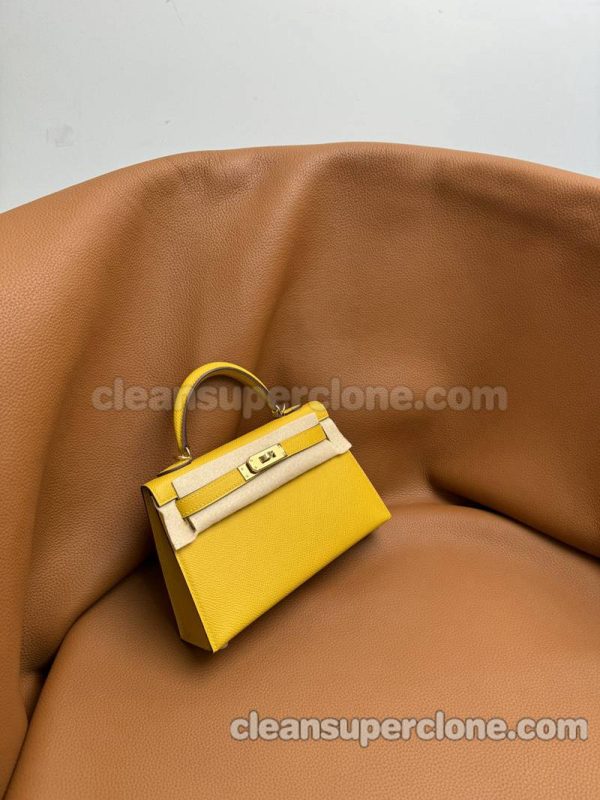 Epsom bag 1:1 Copy description and price yellow Hermes Handbag women 8