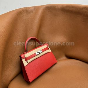 Handbag bag replica details and pricing pink and red Hermes Epsom women