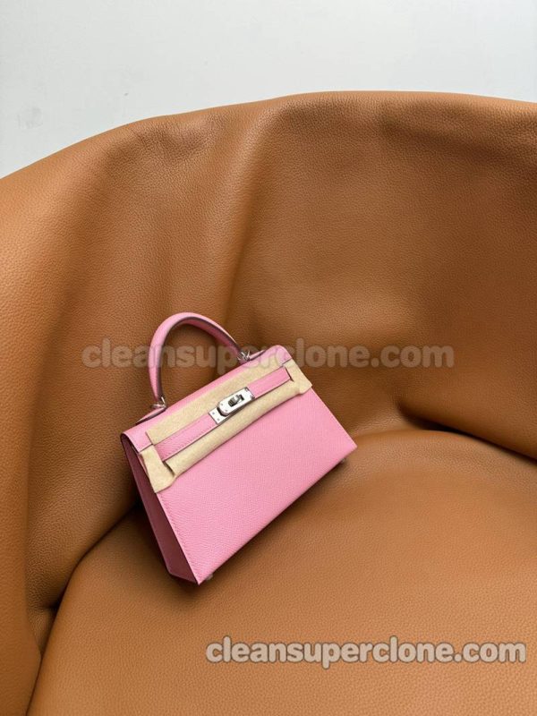 Handbag bag replica details and pricing pink and red Hermes Epsom women 5