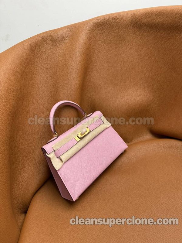 Handbag bag replica details and pricing pink and red Hermes Epsom women 7