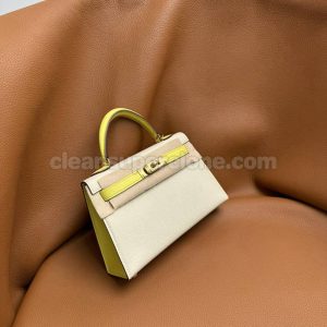 Hermes bag Super Clone picture and price Splice color Handbag Epsom women