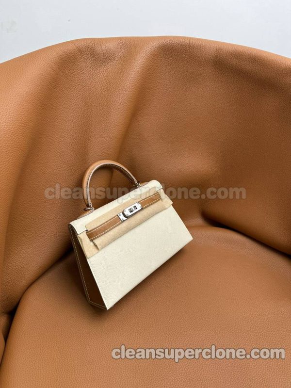 Hermes bag Super Clone picture and price Splice color Handbag Epsom women 2