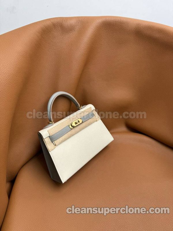 Hermes bag Super Clone picture and price Splice color Handbag Epsom women 4