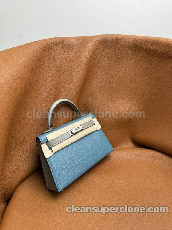 Hermes bag Super Clone picture and price Splice color Handbag Epsom women 6