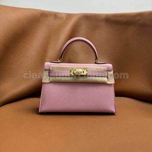 Handbag bag replica details and pricing mallow purple Hermes Epsom women