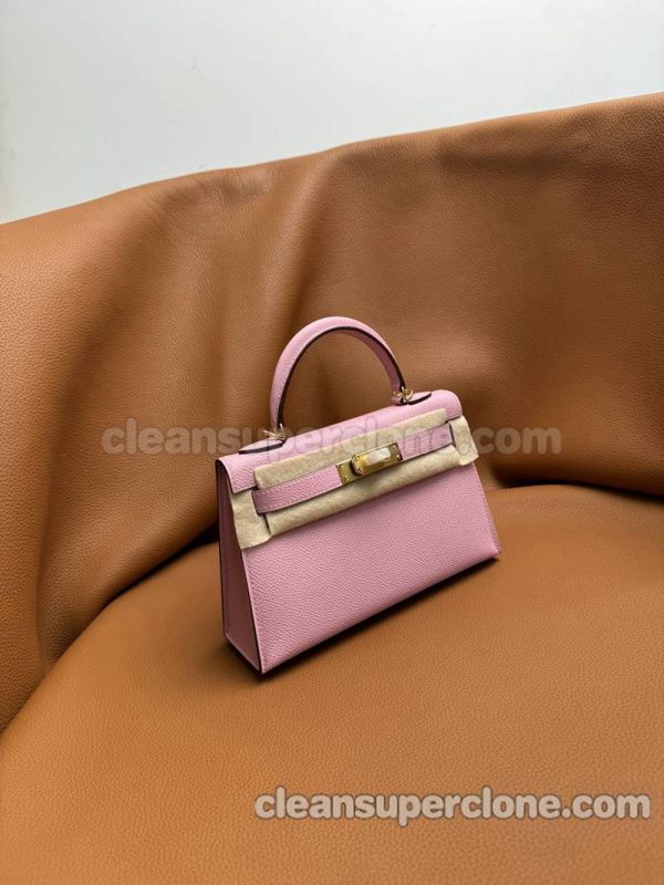 Handbag bag replica details and pricing mallow purple Hermes Epsom women 3