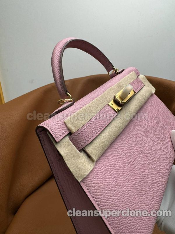 Handbag bag replica details and pricing mallow purple Hermes Epsom women 5