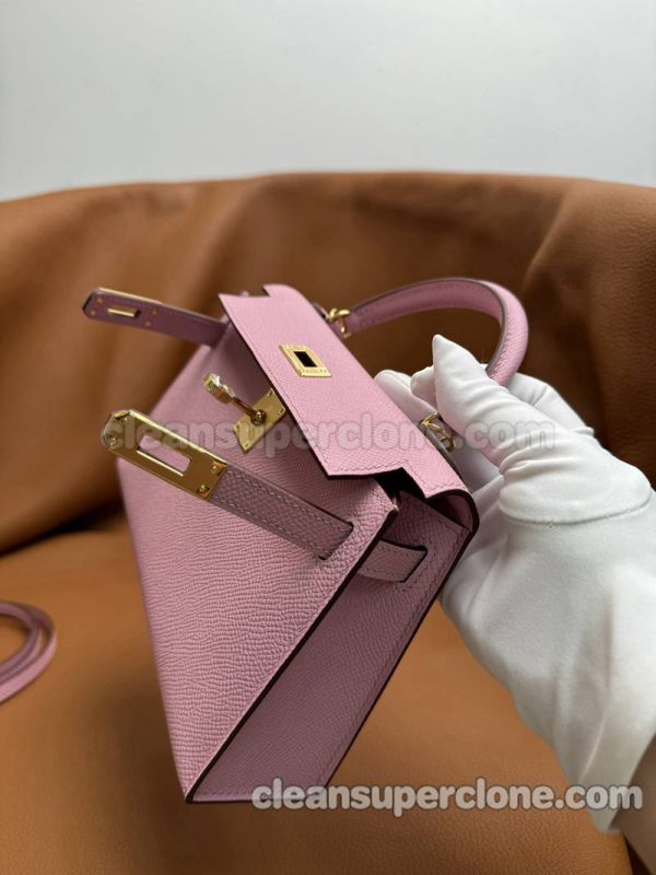 Handbag bag replica details and pricing mallow purple Hermes Epsom women 7