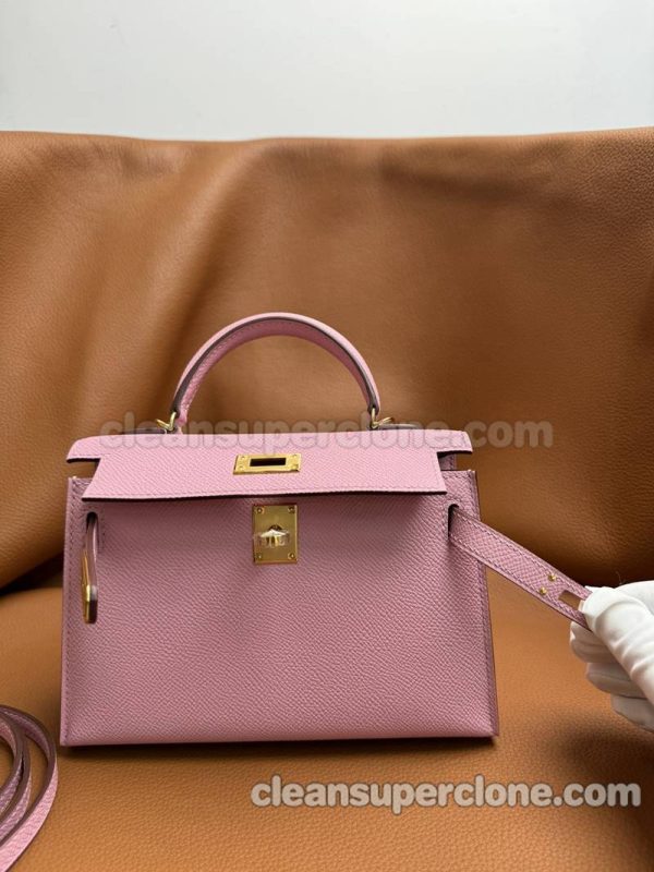 Handbag bag replica details and pricing mallow purple Hermes Epsom women 8