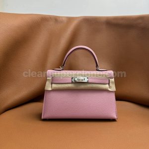 Epsom bag 1:1 Copy description and price mallow purple Hermes Handbag women