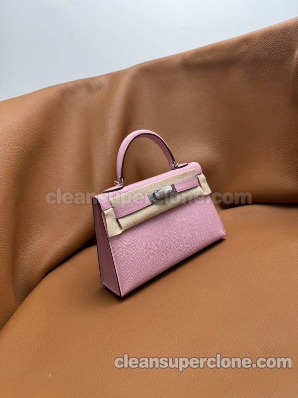 Epsom bag 1:1 Copy description and price mallow purple Hermes Handbag women 3