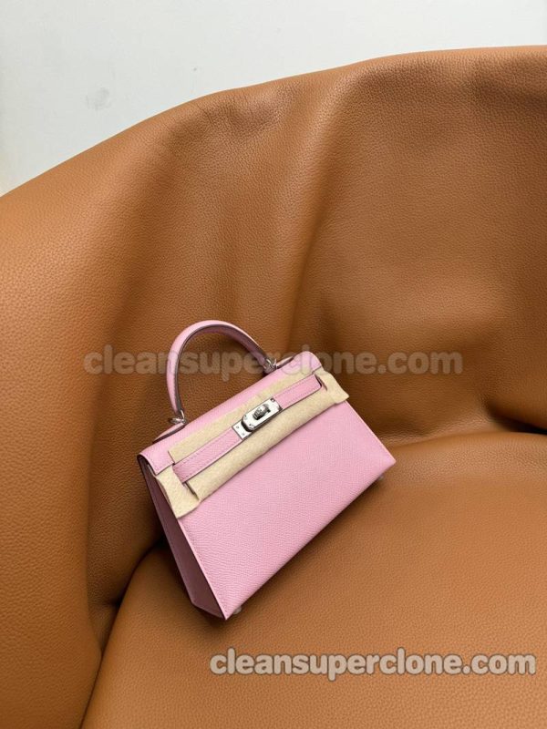 Epsom bag 1:1 Copy description and price mallow purple Hermes Handbag women 4