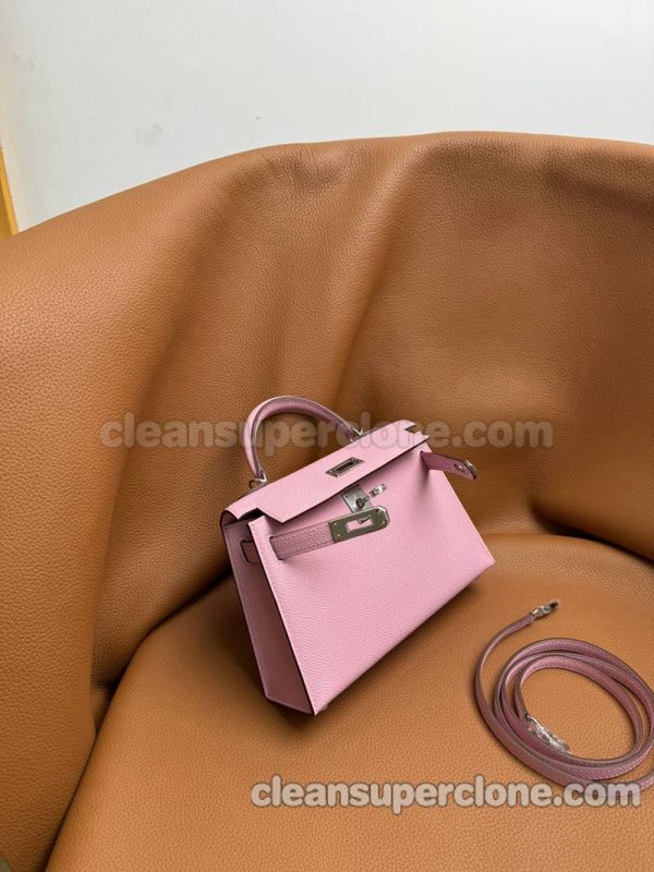 Epsom bag 1:1 Copy description and price mallow purple Hermes Handbag women 9