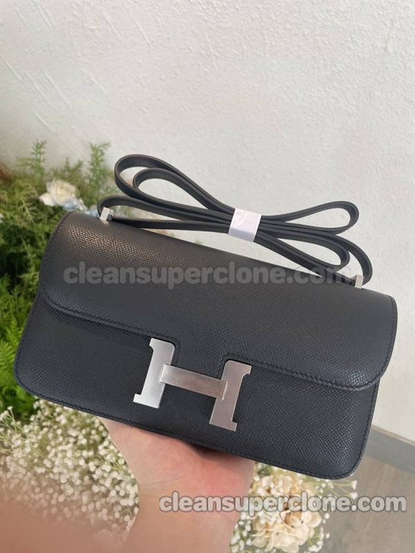 Crossbody bag replica details and pricing black Hermes Shoulder cowhide women