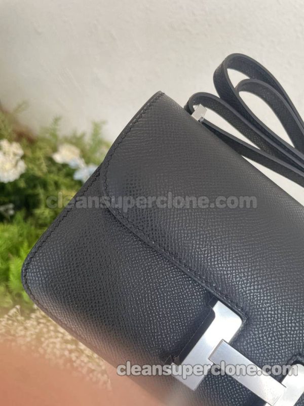 Crossbody bag replica details and pricing black Hermes Shoulder cowhide women 2