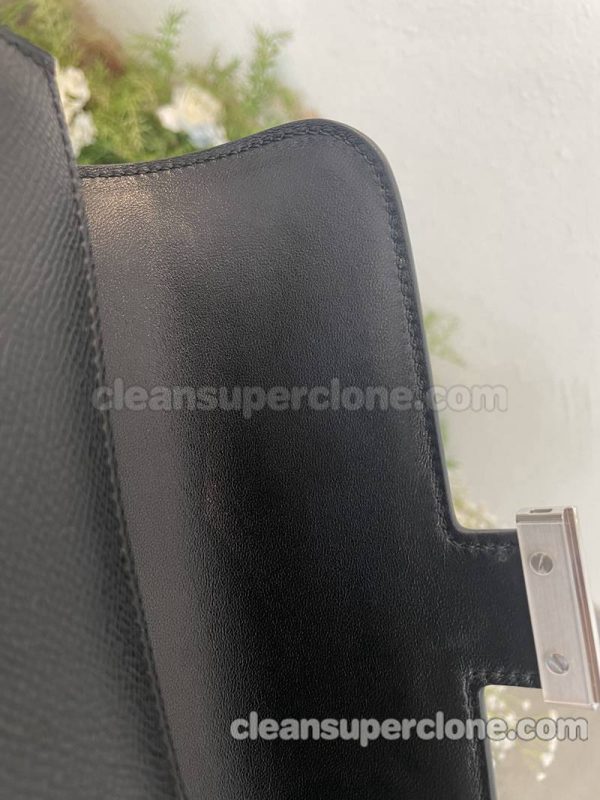 Crossbody bag replica details and pricing black Hermes Shoulder cowhide women 7