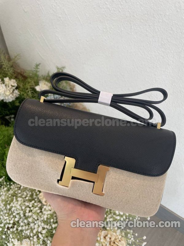 Crossbody bag replica details and pricing black Hermes Shoulder cowhide women 8