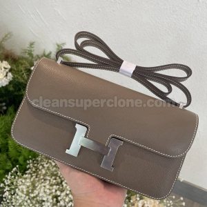 Hermes bag Super Clone picture and price brown Shoulder Crossbody cowhide women