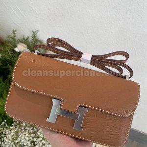 cowhide bag 1:1 Copy description and price Reddish brown Hermes Crossbody Shoulder women