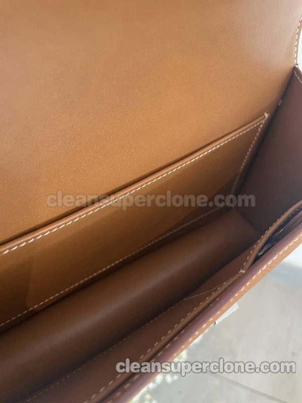 cowhide bag 1:1 Copy description and price Reddish brown Hermes Crossbody Shoulder women 6