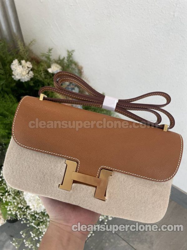 cowhide bag 1:1 Copy description and price Reddish brown Hermes Crossbody Shoulder women 7