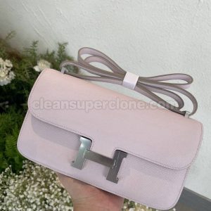 Hermes bag Super Clone picture and price Pastel purple Crossbody Shoulder cowhide women