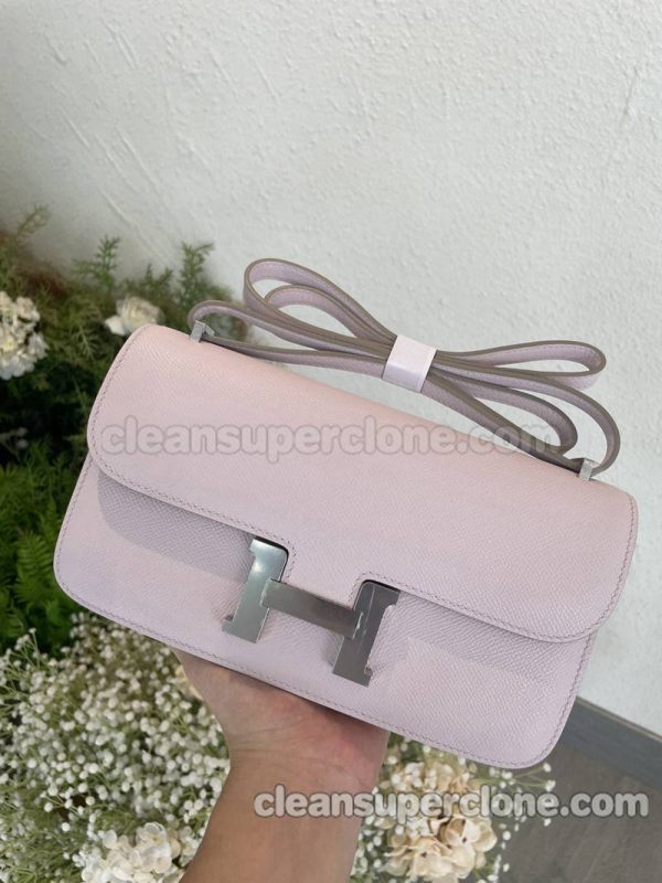 Hermes bag Super Clone picture and price Pastel purple Crossbody Shoulder cowhide women