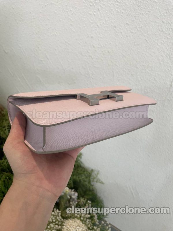 Hermes bag Super Clone picture and price Pastel purple Crossbody Shoulder cowhide women 4