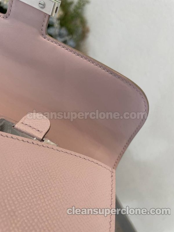 Hermes bag Super Clone picture and price Pastel purple Crossbody Shoulder cowhide women 7