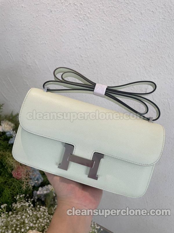 Crossbody bag replica details and pricing Light green Hermes Shoulder cowhide women