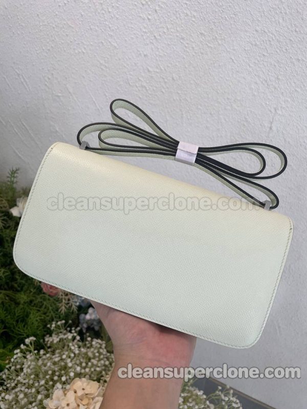 Crossbody bag replica details and pricing Light green Hermes Shoulder cowhide women 4