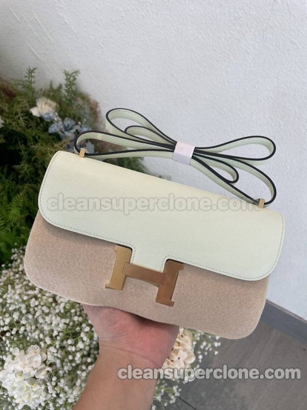 Crossbody bag replica details and pricing Light green Hermes Shoulder cowhide women 8