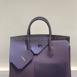 Hermes bag Super Clone picture and price purple Handbag cowhide women