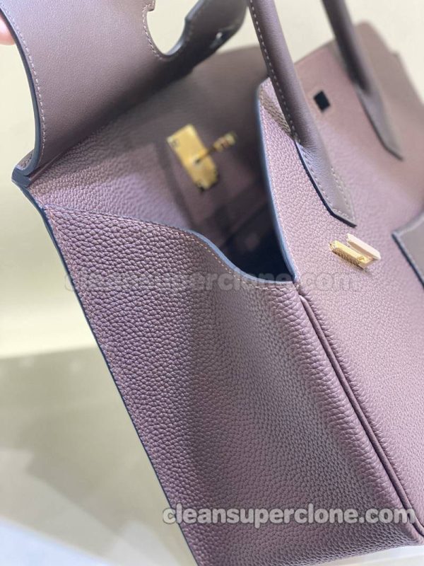 Hermes bag Super Clone picture and price purple Handbag cowhide women 3