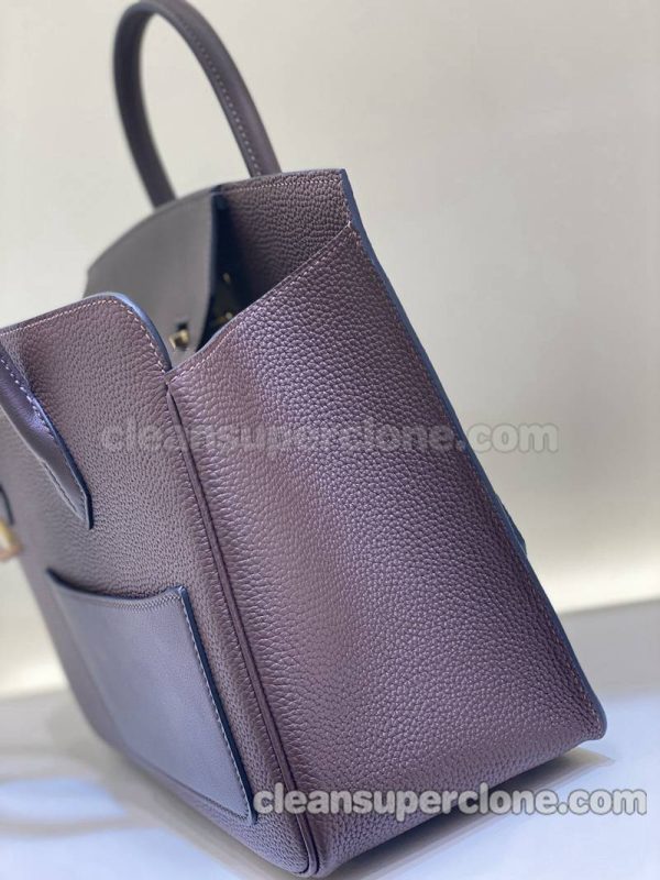 Hermes bag Super Clone picture and price purple Handbag cowhide women 5