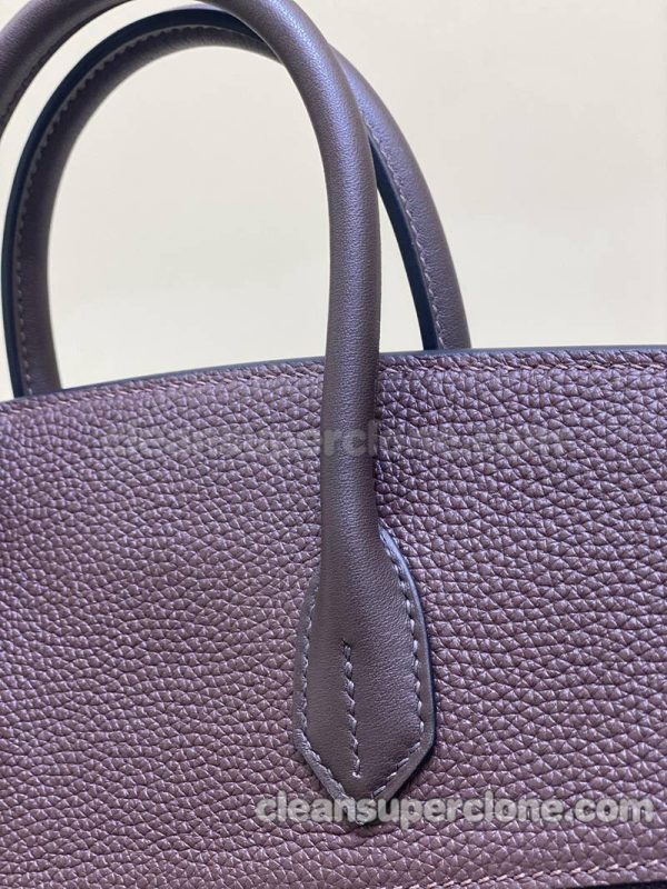 Hermes bag Super Clone picture and price purple Handbag cowhide women 8