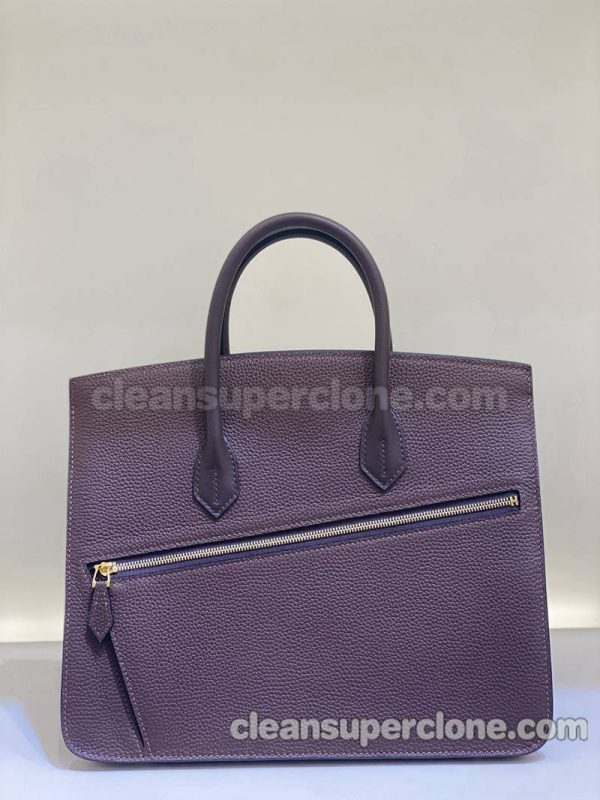 Hermes bag Super Clone picture and price purple Handbag cowhide women 9