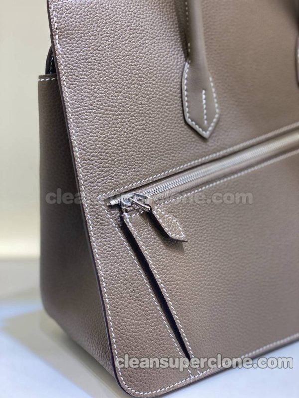 Handbag bag replica details and pricing gray Hermes cowhide women 6