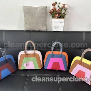 Handbag bag replica details and pricing Rainbow Hermes cowhide women