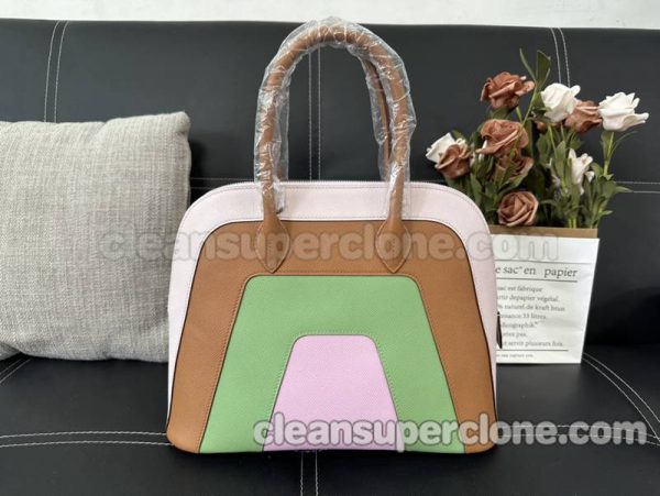 Handbag bag replica details and pricing Rainbow Hermes cowhide women 3