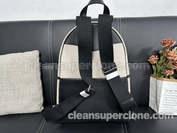 Canvas bag 1:1 Copy description and price black and white Hermes backpack men 3