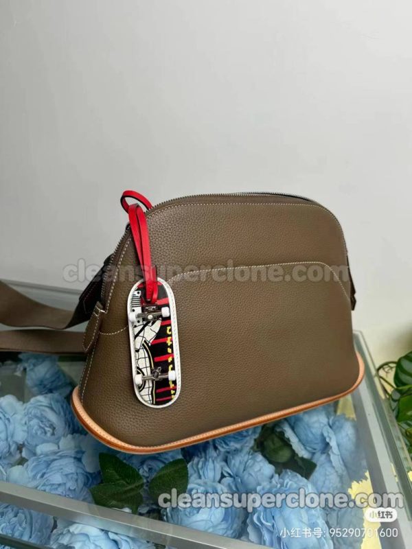 Hermes bag Super Clone picture and price brown Shoulder cowhide women 7