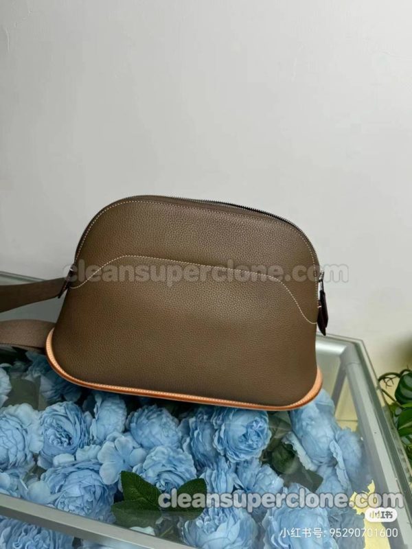 Hermes bag Super Clone picture and price brown Shoulder cowhide women 9