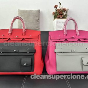 Hermes bag Super Clone picture and price red and pink Handbag cowhide women