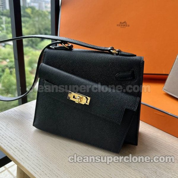 Hermes bag Super Clone picture and price black Shoulder cowhide women