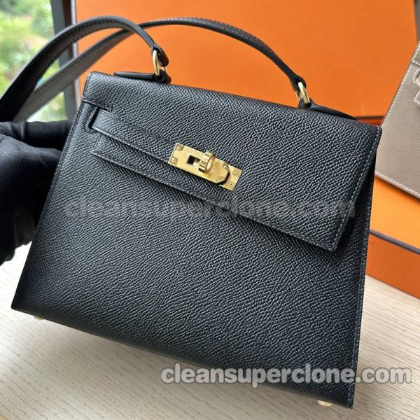 Hermes bag Super Clone picture and price black Shoulder cowhide women 6