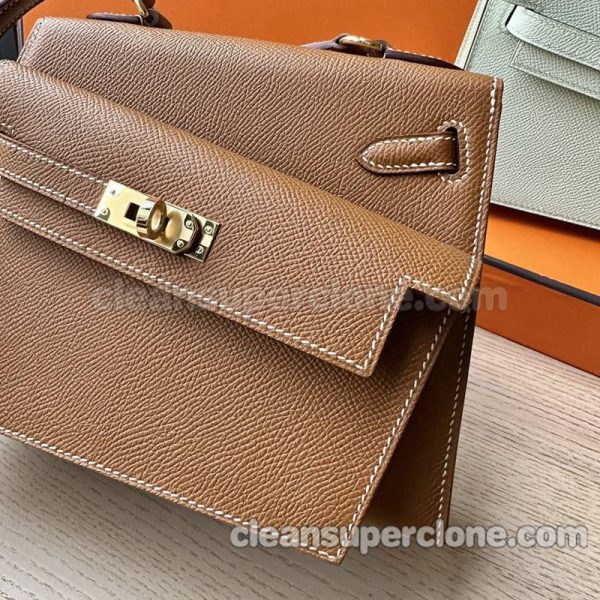 Hermes bag Super Clone picture and price Gold brown Shoulder cowhide women 5