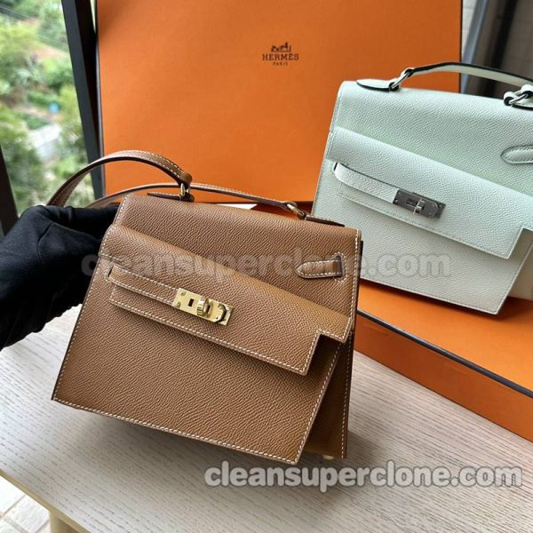 Hermes bag Super Clone picture and price Gold brown Shoulder cowhide women 8