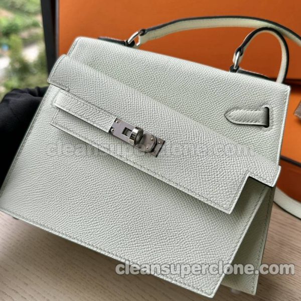 Shoulder bag replica details and pricing Bubble green Hermes cowhide women 3