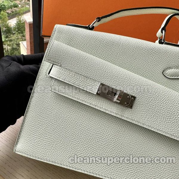 Shoulder bag replica details and pricing Bubble green Hermes cowhide women 4